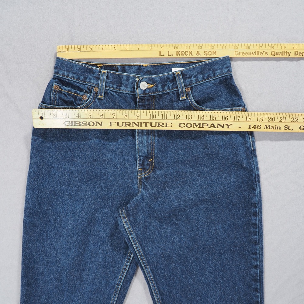 Classic Straight Leg Women's Jeans - Blue - Picture 4 of 11